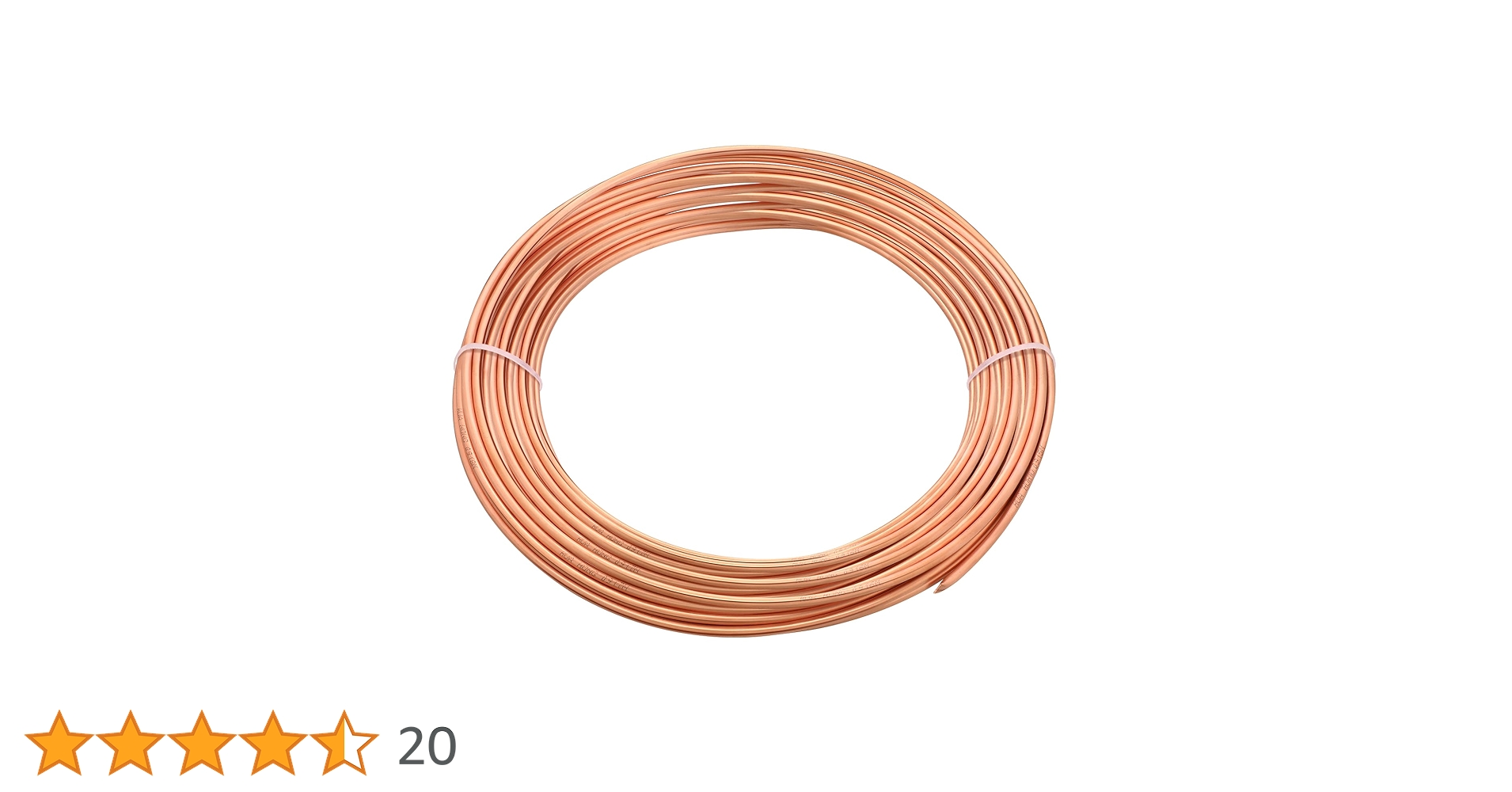銅管　コイル　5分　新品　エアコン 空調　冷凍機 送料無料 冷媒管シングルコイル 5分（15.88mm） 20m巻 D-520 新